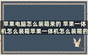 苹果电脑怎么装箱来的 苹果一体机怎么装箱苹果一体机怎么装箱的